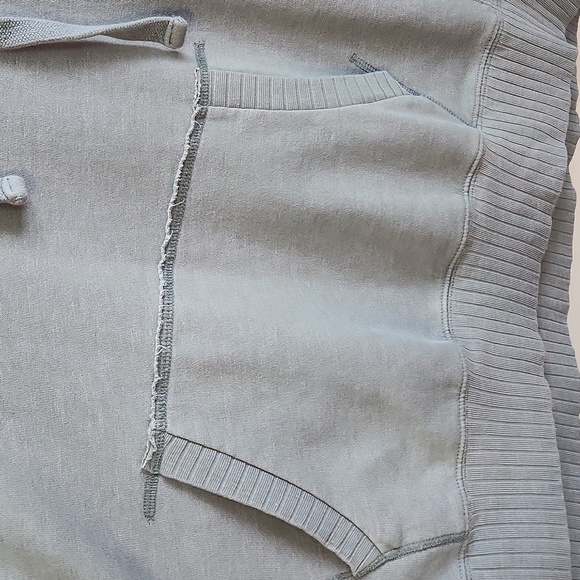 Maurices‎ Womens Washed Green Hoodie Size 1X Athleisure Grunge Lagenlook Comfy - Picture 4 of 9